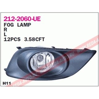 212-2060L-E_фара противотуманная левая! с кожухом Toyota Avensis all 06> фото