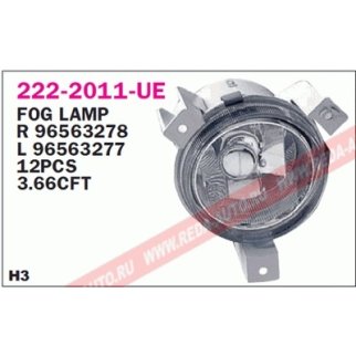 Фара противотуманная правая DEPO 222-2011R-UE фото