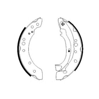 К-т бараб. тормоз. колодок фото