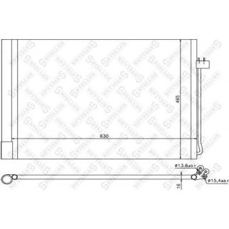 Радиатор кондиционера Stellox 10-45078-SX фото