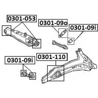 Сайлентблок ASVA 0301-110 фото