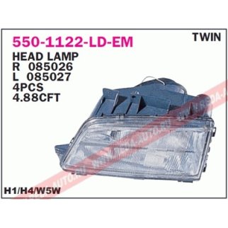 Фара передн лев с ЭК PEUGEOT: 405 87- фото