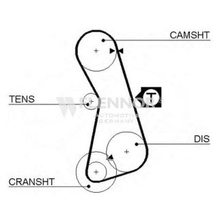 Ремень ГРМ FLENNOR 4297V фото