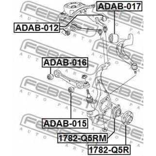 Сайлентблок FEBEST ADAB-015 фото