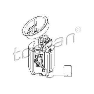 Насос топливный электрический topran 401636756 фото