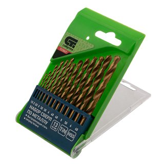 Набор сверл по металлу нитридтитановых 1,5-6,5мм 13шт СИБРТЕХ фото