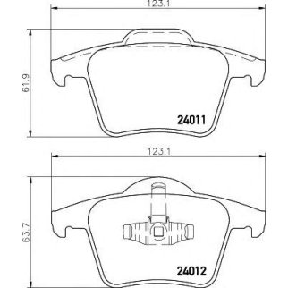 Колодки тормозные задние дисковые к-кт Hella 8DB 355 010-801 фото