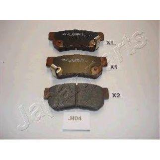 Колодки тормозные Japanparts PP-H04AF фото
