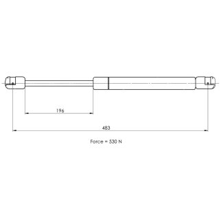 Газовый упор багажника TRIALLI GS 1011 фото 2