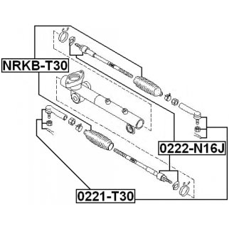 Тяга рулевая FEBEST 0222-N16J фото 2