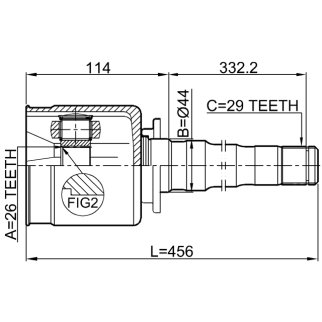 ШРУС внутренний FEBEST 2911-DIVFRH фото 2