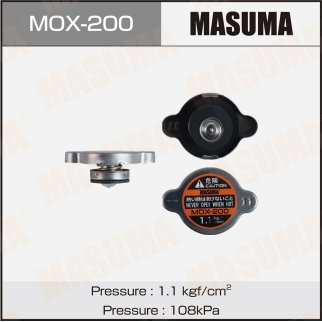 Крышка радиатора 1.1 kg/cm2 MASUMA MOX-200 фото 1 Крышка радиатора 1.1 kg/cm2 MASUMA MOX-200 фото 1