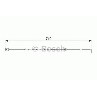 Датчик износа колодок BOSCH 1 987 474 587 фото