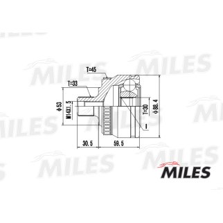 ШРУС наружный AUDI A4/A6/VW PASSAT 1.6-2.3 95-05 (GKN 301955) GA20037 фото 1