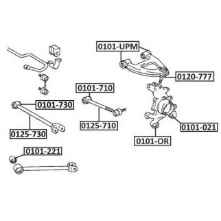 Сайлентблок ASVA 0101-OR фото