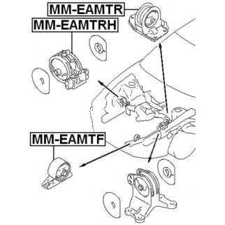 Опора двигателя передняя FEBEST MM-EAMTF фото 2