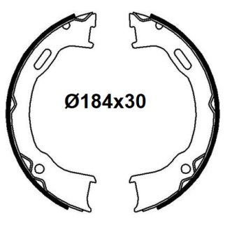 Колодки ручного тормоза к-кт TRIALLI GF 4629 фото 3