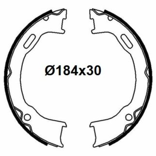 Колодки ручного тормоза к-кт TRIALLI GF 4629 фото 3