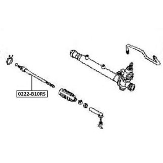 Тяга рулевая ASVA 0222-B10RS фото