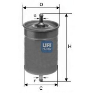 Фильтр топливный UFI 31 500 00 фото