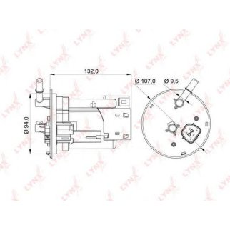Фильтр топливный LYNXauto LF957M фото