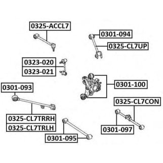 Стойка заднего стабилизатора ASVA 0323-020 фото