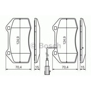 Колодки тормозные BOSCH _0 986 494 228 фото
