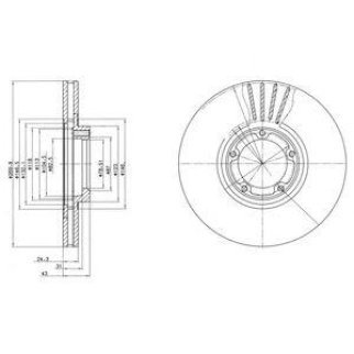 Диск тормозной DELPHI BG3366 фото