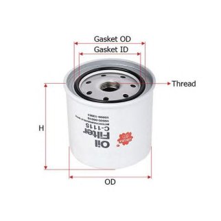 Фильтр масляный SAKURA C1115 фото