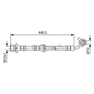 Шланг тормозной BOSCH 1 987 481 576 фото
