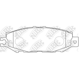 Колодки тормозные задние дисковые к-кт NiBK PN1326 фото