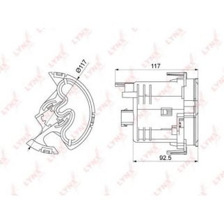 Фильтр топливный LYNXauto LF-1071M фото