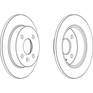Диск торм. зад. OPEL ASTRA G/H фото