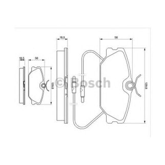 Колодки тормозные передние к-кт BOSCH 0 986 469 191 фото
