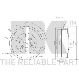 Барабан тормозной задний (200x40,3mm) / FORD Fiesta-VI,Ka+III 08~ фото