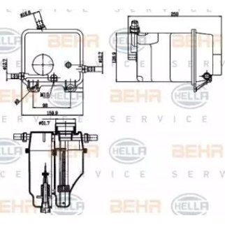 Бачок расширительный Hella 8MA 376 755-211 фото 2