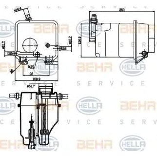 Бачок расширительный Hella 8MA 376 755-211 фото 3