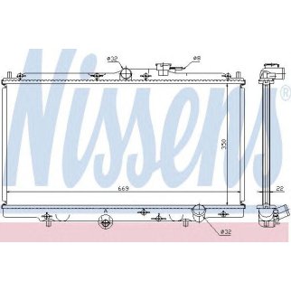 Радиатор основной Nissens 62258 фото