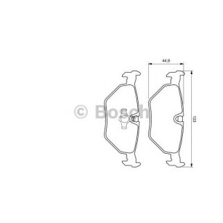 Колодки тормозные к-кт BOSCH 0 986 424 667 фото