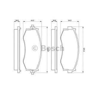 Колодки тормозные BOSCH _0 986 461 121 фото
