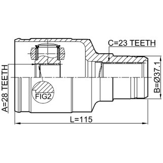 Шрус внутренний правый 28X37.1X23 фото 2