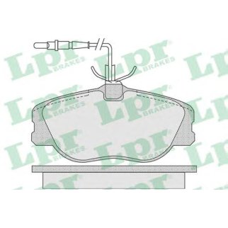 Колодки тормозные передние к-кт Lpr 05P1104 фото