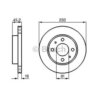 Диск тормозной BOSCH 0 986 478 650 фото