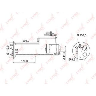 Фильтр топливный LYNXauto LF-969M фото