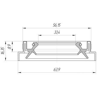 Сальник дифференциала FEBEST 95HBS-35560916X фото 2