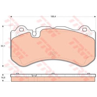Колодки тормозные передние к-кт TRW GDB1710 фото