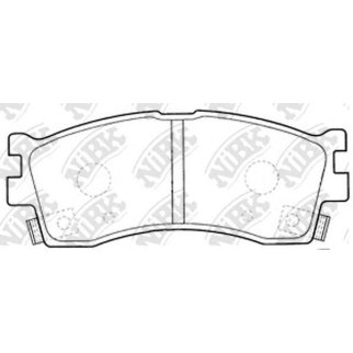 Колодки тормозные передние к-кт NiBK PN0702 фото