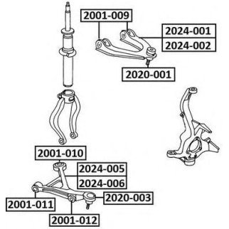 Опора шаровая ASVA 2020-001 фото