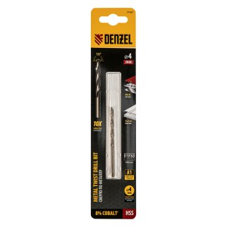 Сверло по металлу 4,0мм HSS DENZEL фото 4