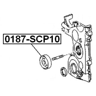 Ролик-натяжитель ручейкового ремня FEBEST 0187-SCP10 фото 2